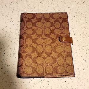 Coach signature notebook